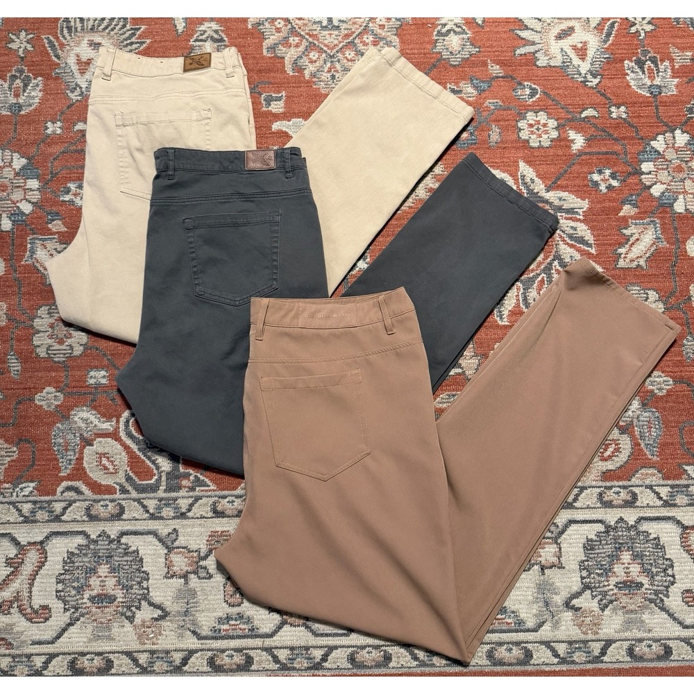 Southern Marsh Pants (3 Pair) Mens 40x34 Chino Khakis Outdoor Casual